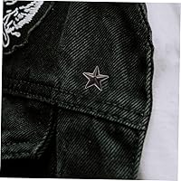 Vista 4 de EXCEART 50 piezas de clavos y tachuelas de estrella de aleación de 0.551 in con forma de estrella remache a presión botón punk con tornillos