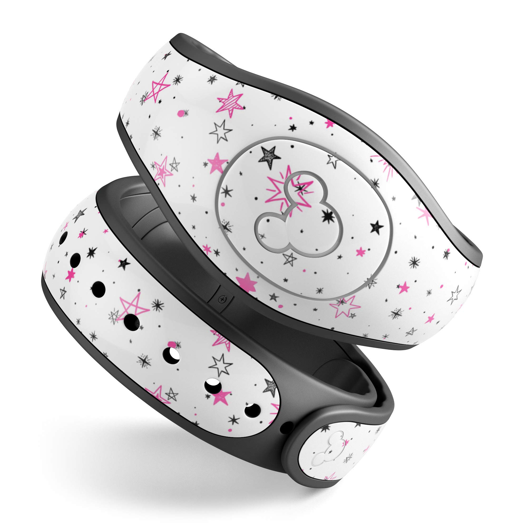 Design SkinzAnimal Space Marble Agate Glitter Sticker Decal Scratch Resistant Skin Cover Compatible with Disney MagicBand+ (MagicBand Not Included)