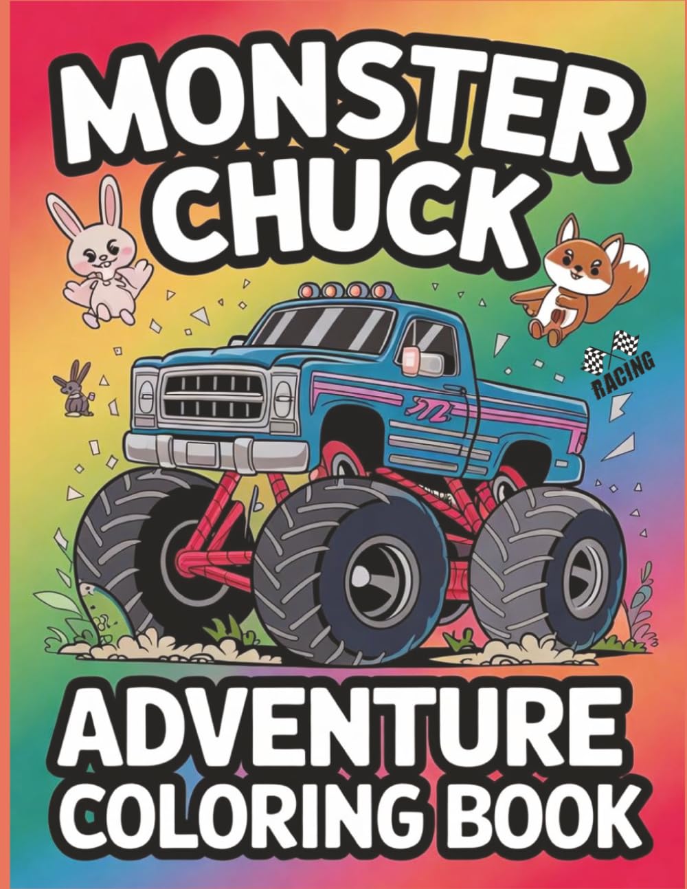 Chuck the Monster Truck Coloring Book: Fun & Easy Coloring Pages for Kids Ages 4-10