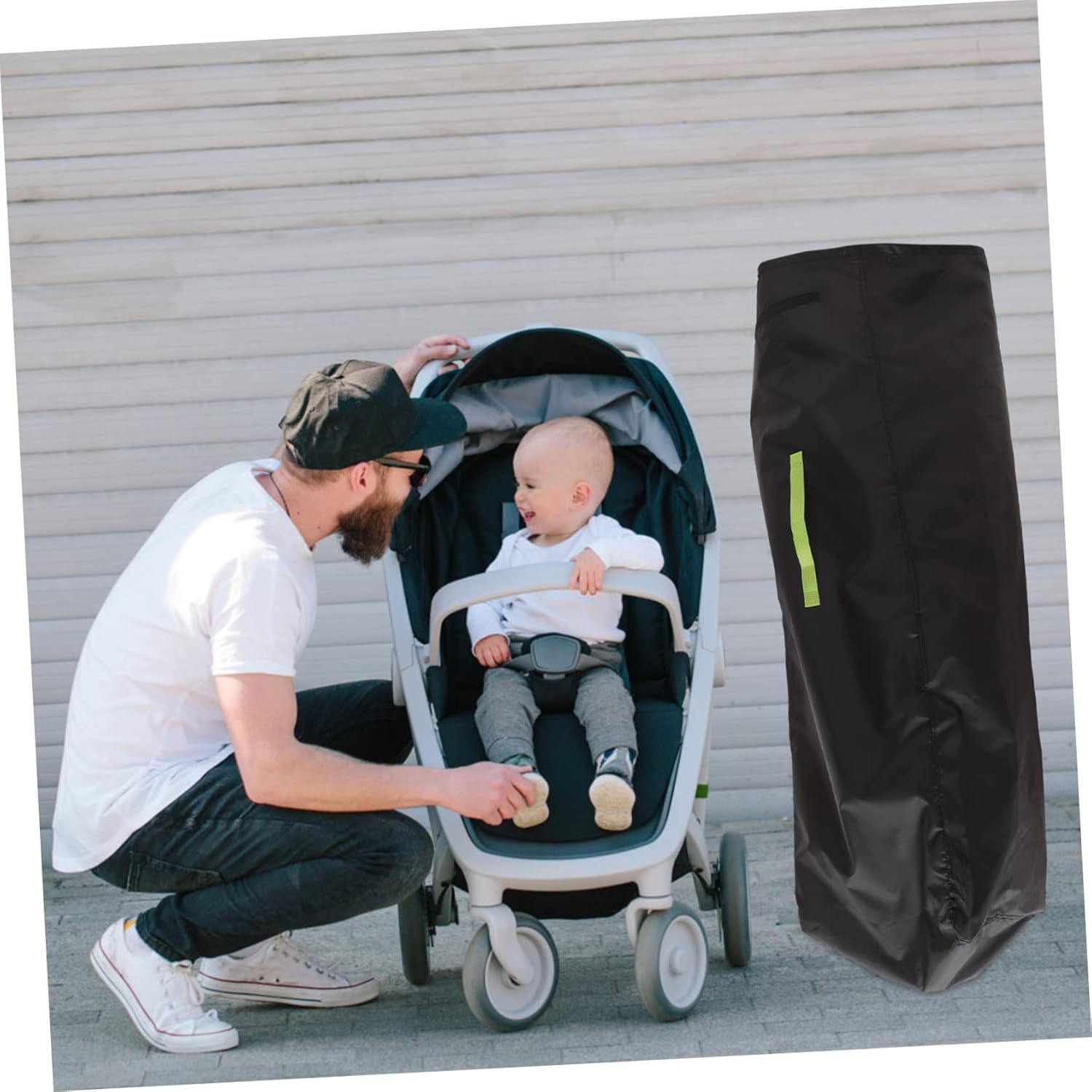 Extra Stroller Pouch Single Strap for Airplane Stroller Accessories Convenient Shoulder Carry for Parents The Go