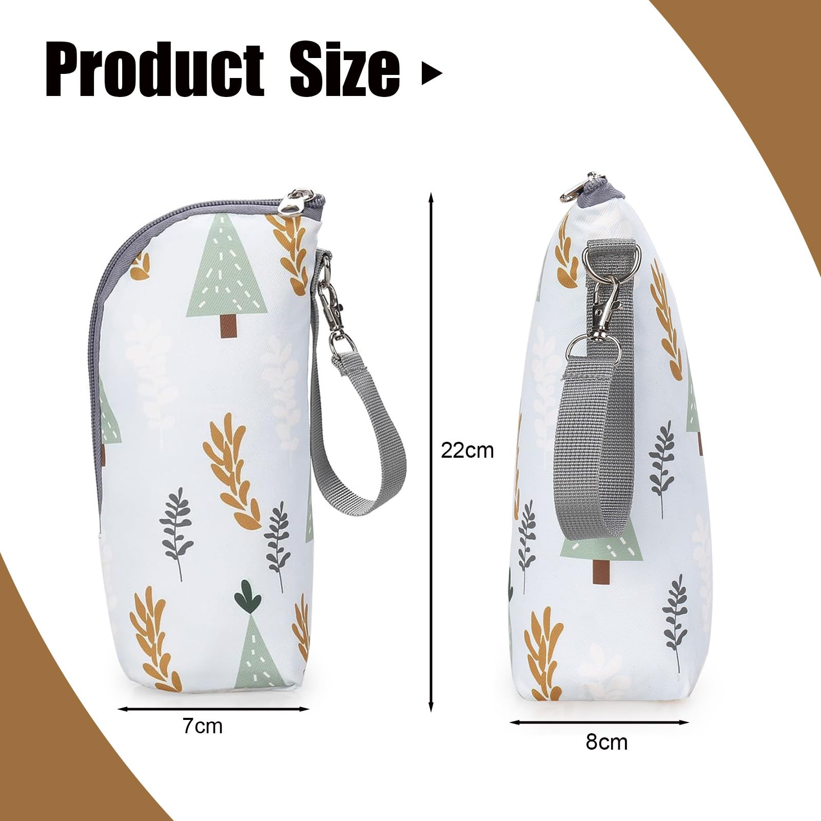 Borsa Isotermica per Biberon, Borsa Termica con Strato Isolante, Portabiberon Termico, Isotermico Porta Biberon, Thermos