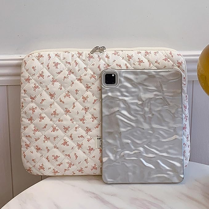 Funda Acolchada para Portátil 13-15.6 Pulgadas Estampado Flores Rosa miniatura 4