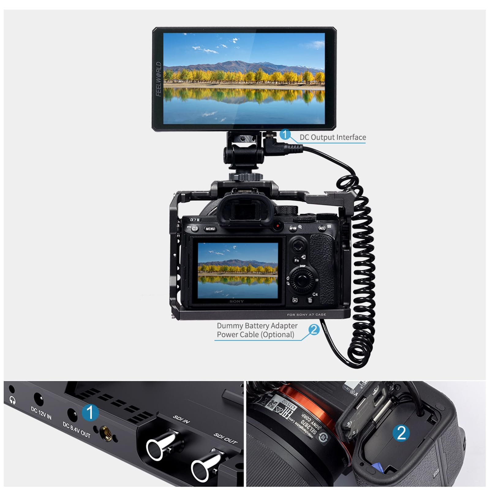 FEELWORLD CUT6S 6インチフィールドモニター レコーダーHDMI Amazon.co.jp: FEELWORLD CUT6S 6インチ 録画 HDMI SDI カメラ