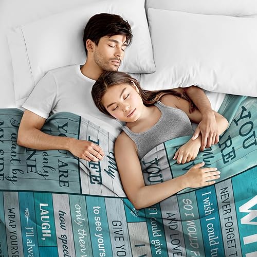 Miniatura 3 de POQUSH Regalos de San Valentín para ellaesposa, regalo de cumpleaños para esposa, regalo de aniversario de boda para ella, manta de 60 x 50