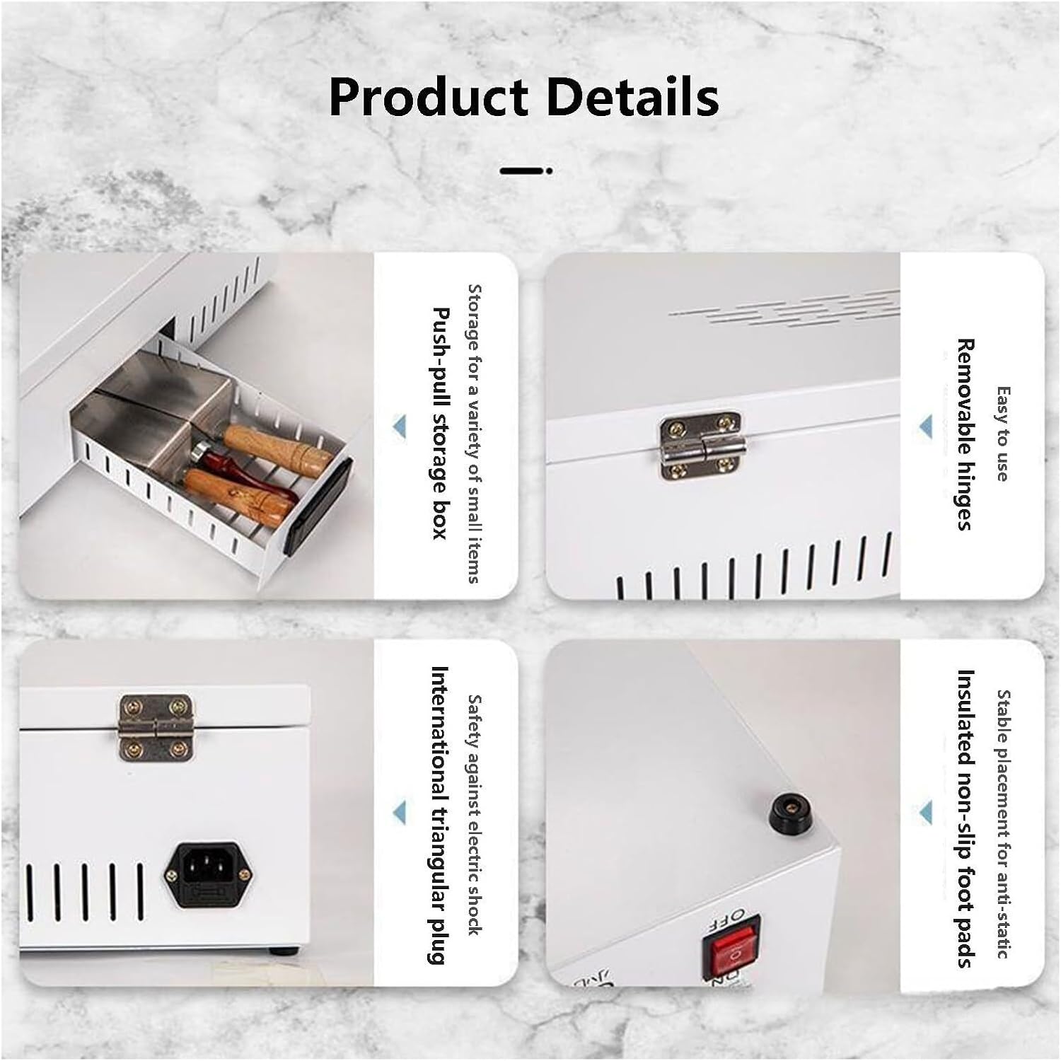 Heating Plate Dual Digital LCD Display Heat Sealer, Precise Temperature Control Desktop Manual Overwrapping Machine for Cigarettes, PVC Film