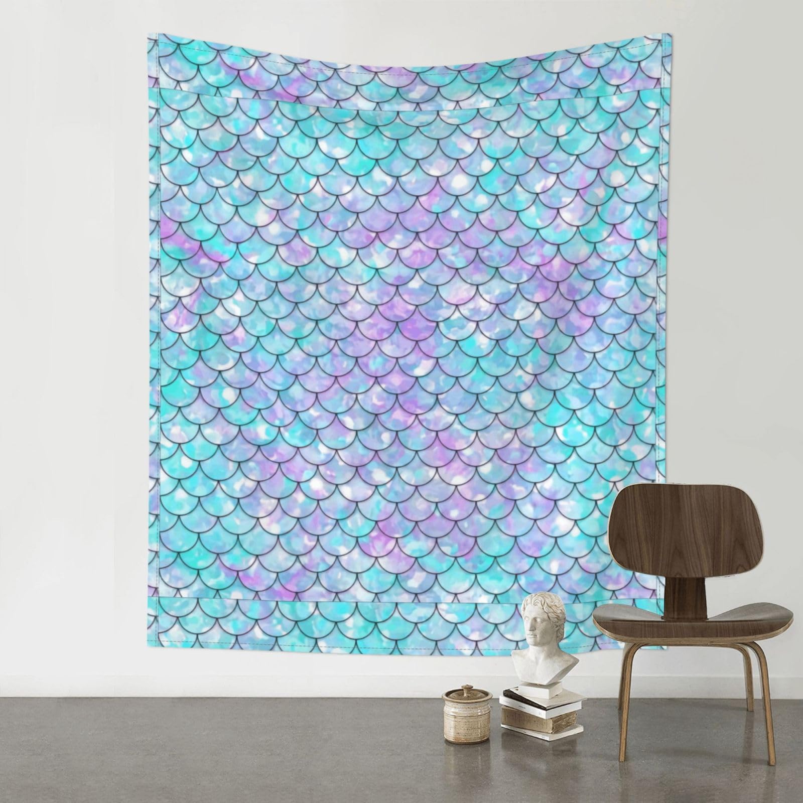 YYHHAOFA Mermaids Prints Wall Tapestry 60x51in – Boho Chic Dorm Decor, Beach Throw, & Versatile Home Accent