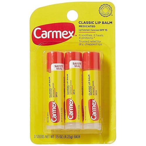 Miniatura 10 de Carmex Bálsamo labial, hidratante, original, 0.15 onzas, 3 unidades (cuatro paquetes de 3)