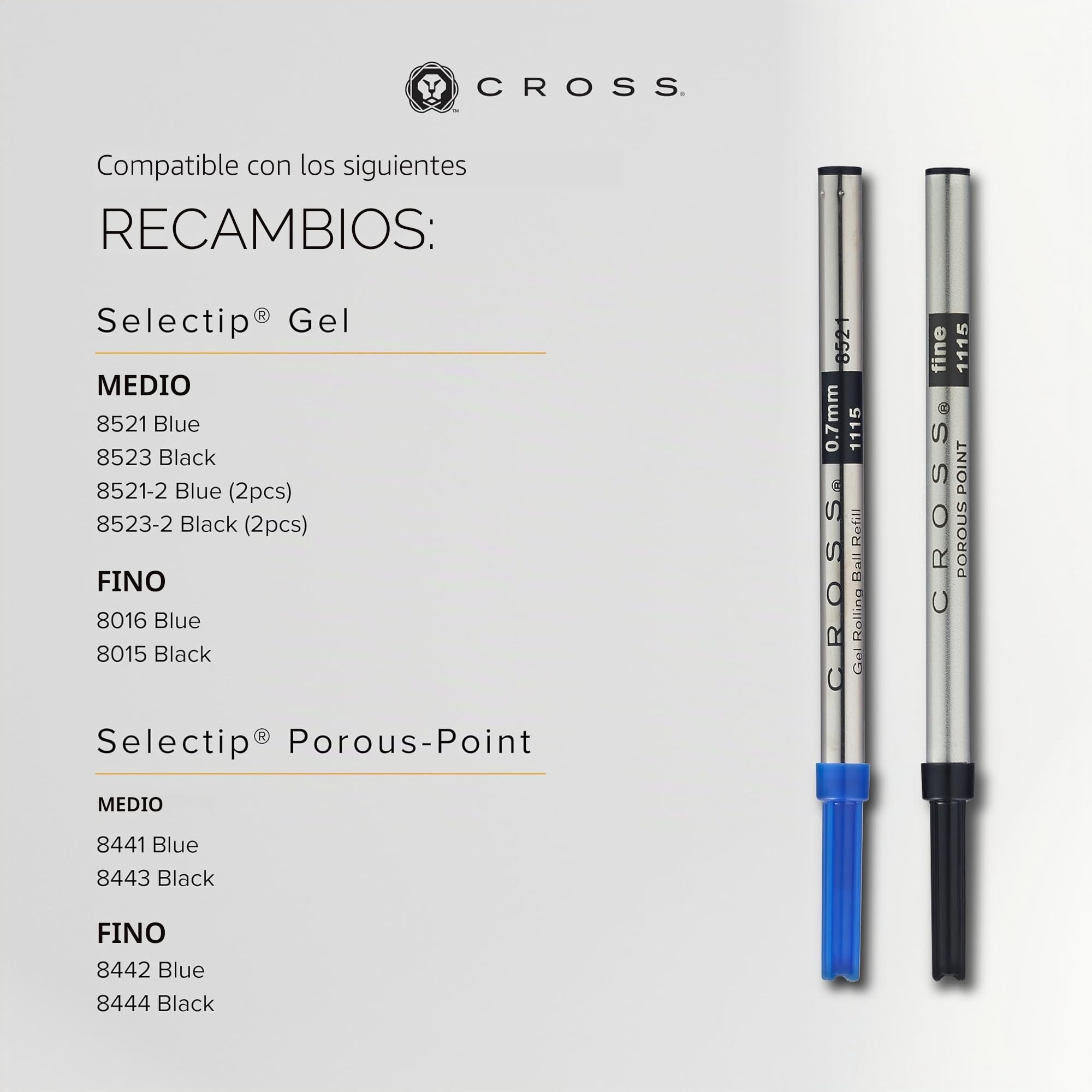 Cross AT0115-26 Bolígrafo Roller Ball Calais Laca y Capuchón, Gris Mate/Negro Mate
