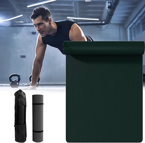 Sound Insulation Extra Long Fitness Mat For Men & Women Non Slip Exercise Mat Extra Long And Wide Exercise Mat Large Non Slip Workout Mat For Yoga