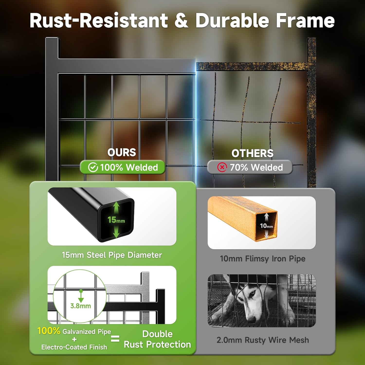 Ultimate Outdoor Dog Kennel: Weatherproof Playpen for Happy Pups!