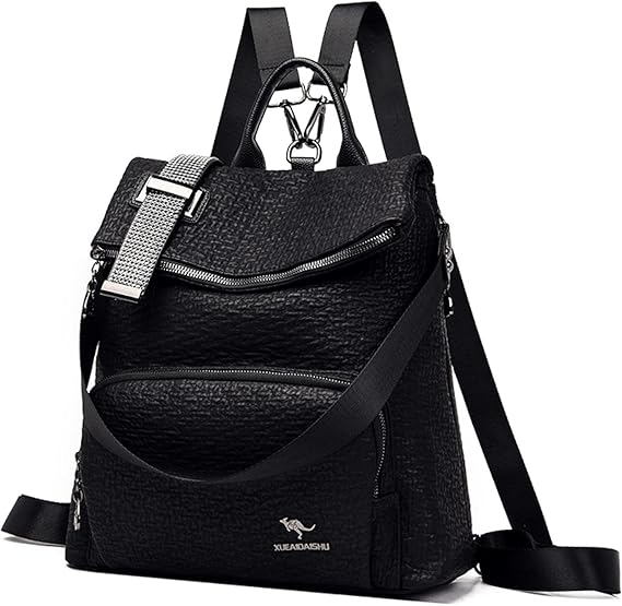 Amazon Co Jp 10代の女の子のための女性の革のショルダーバッグスクールバッグトラベルバックパックファム女性多機能バックパック シューズ バッグ