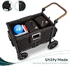WonderFold W2 Luxe Stroller Wagon Charcoal Grey