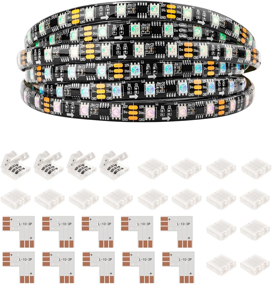 Amazon.com: BTF-LIGHTING WS2811 RGB IC Addressable LED Strip 16.4FT ...
