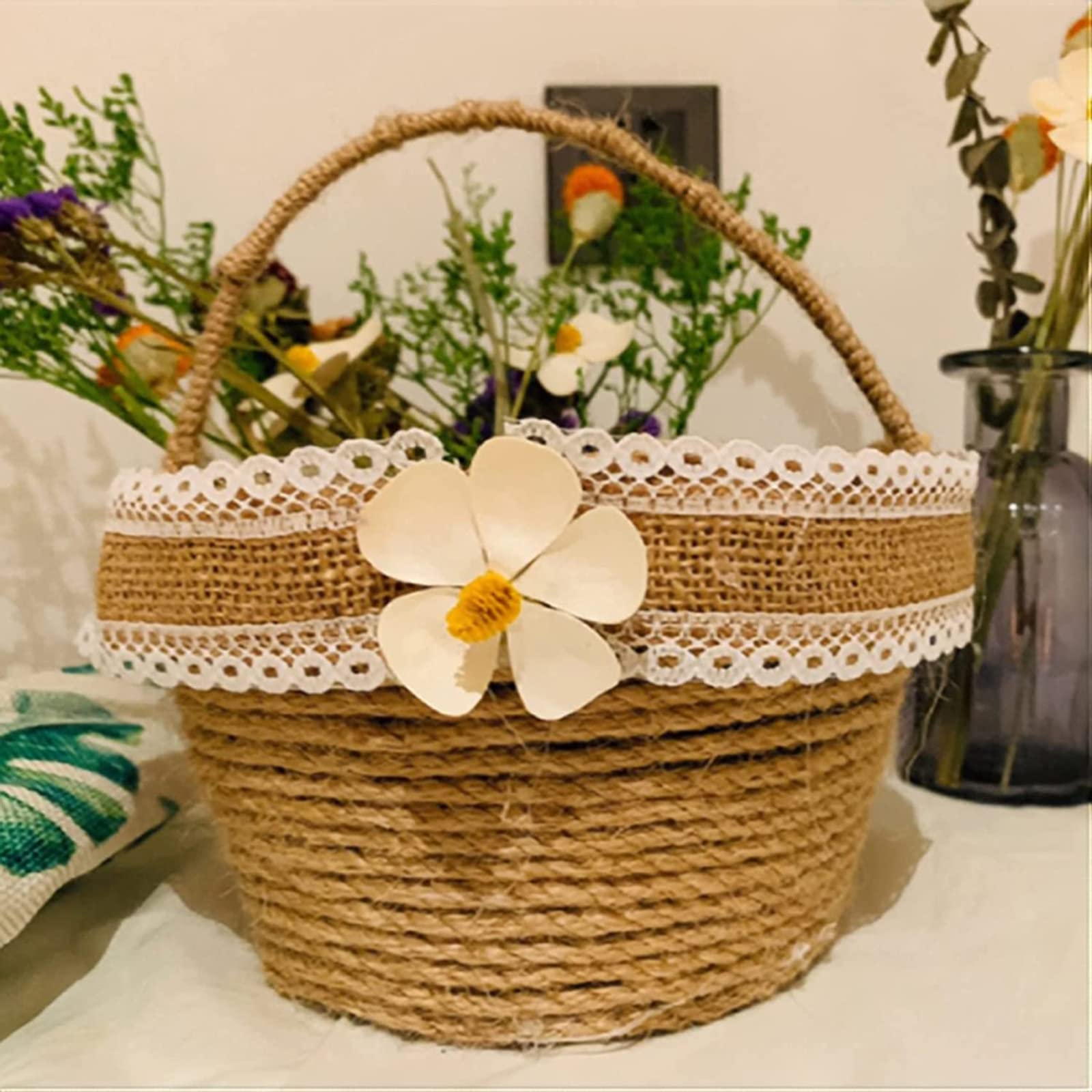 100m Spago per Decorazioni in Canapa 5mm - Corda per Tiragraffi per Gatti, Spago Multiuso per Fai da Te e Giardinaggio