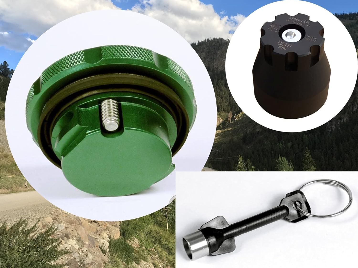 Diesel/DEF Combo Locking Caps for 2017 Ford POWERSTROKE (Add'l Model Years Listed!)