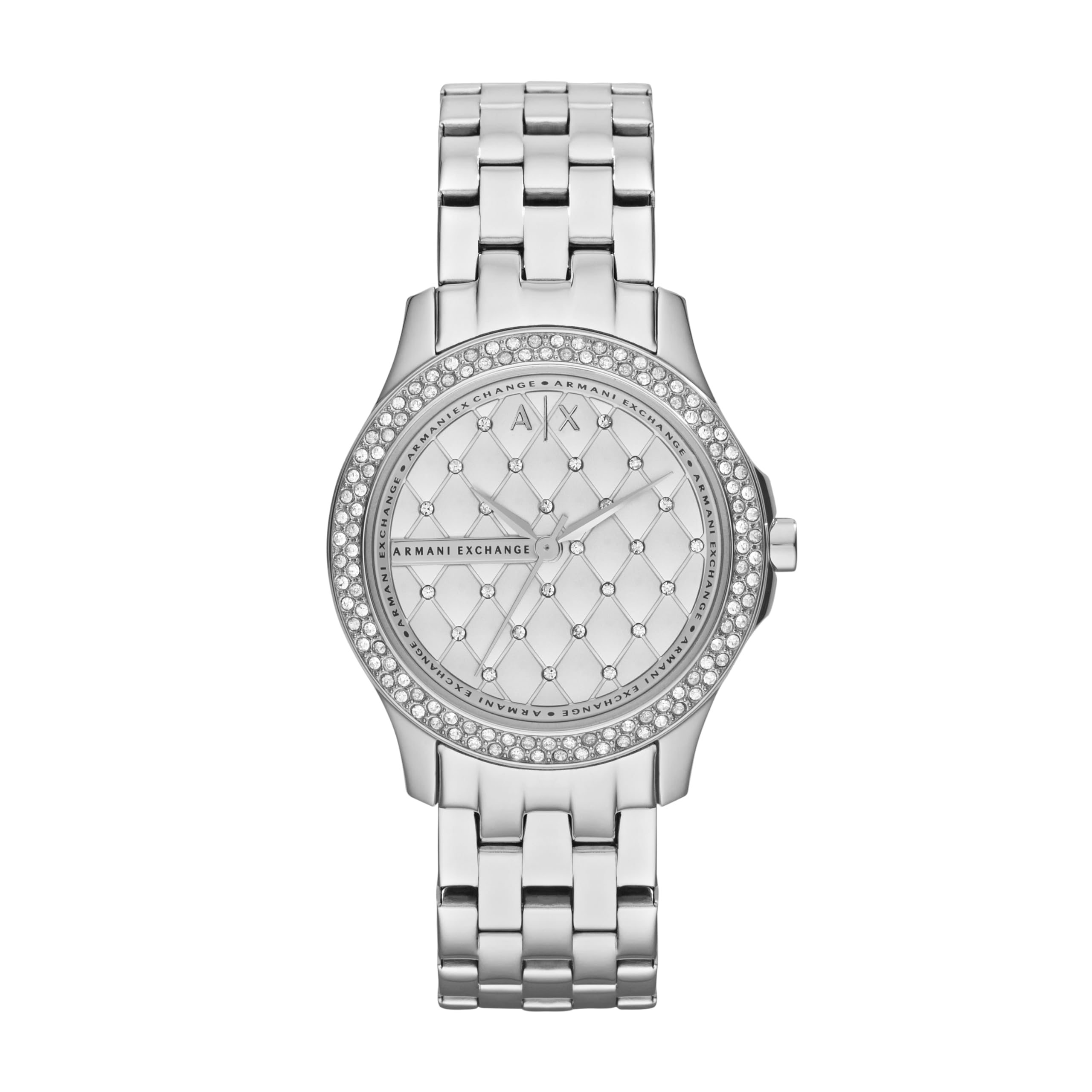 Three-Hand Stainless Steel Women's Watch, 36mm case size
