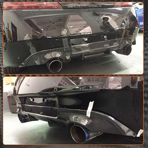 Miniatura 3 de MCARCAR KIT Difusor de parachoques trasero de fibra de carbono para Infiniti G37 Coupé de 2 puertas 2009-2013 salida de fábrica CF, kit de cuerpo de