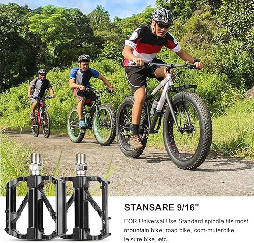 Miniatura 4 de Pedales de bicicleta al aire libre Pedales MTB 9/16 "aleación antideslizante sellada rodamiento accesorio de ciclismo pedal de liberación rápida