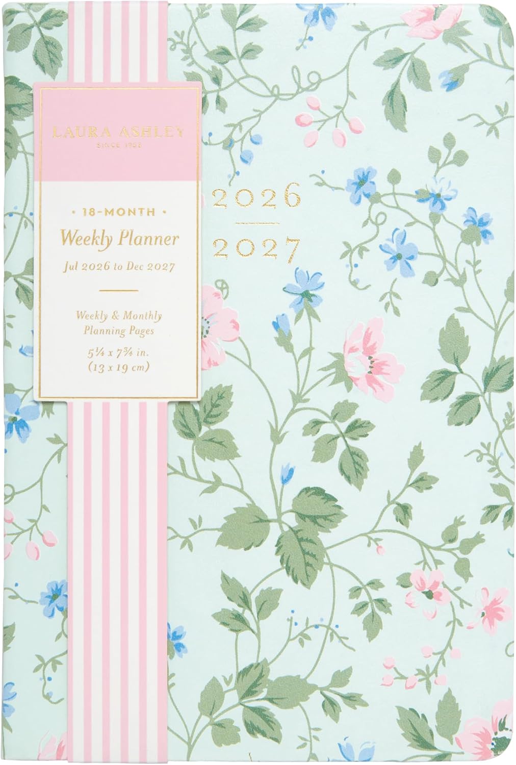 Laura Ashley Academic Planner Hardcover Agenda Jul 2026-Dec 2027, 6"x8"