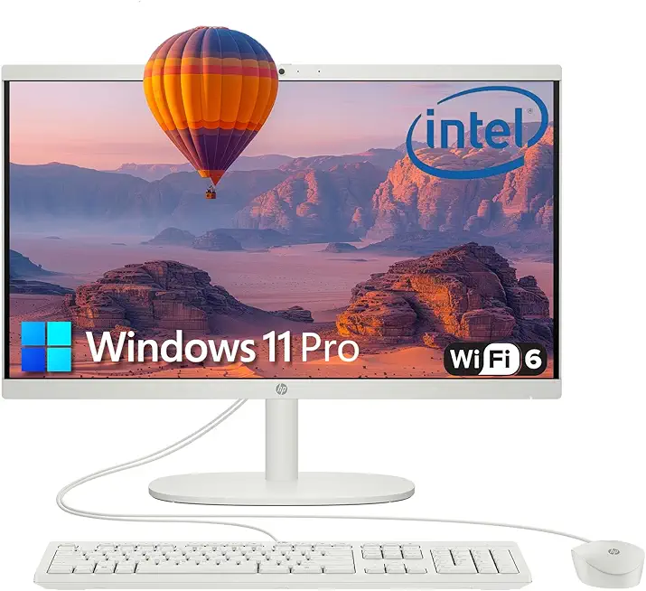 HP 22" All-in-One Desktop Computer for Home and...