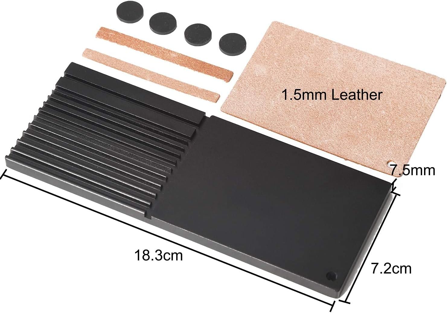 WUTA Leather Beveler Sharpen Sharpener Guide for Leather Cutter Head Multifunctional Leather Tools Sharpener Kit Polish Grind Skiving Knife Wider Shovel Cutting DIY Leather Tools