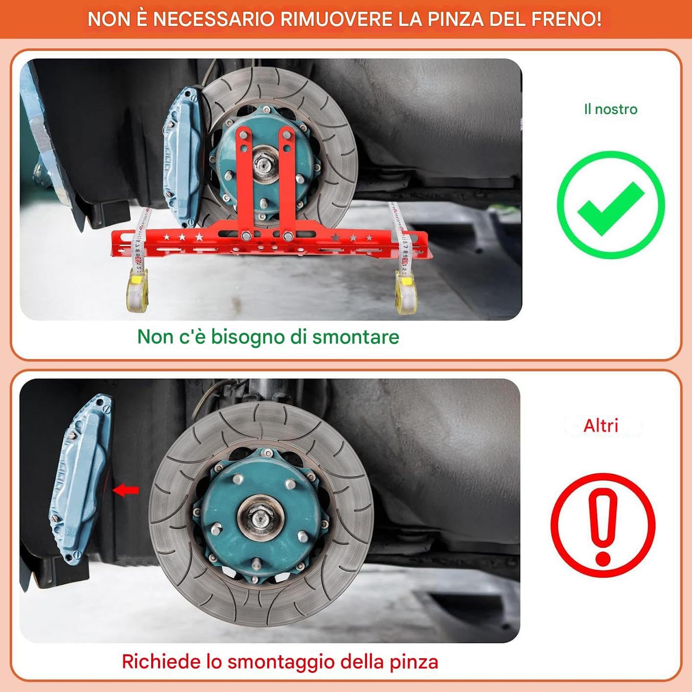 Generico Attrezzo Allineamento Anteriore Ruote Pneumatici Parti Forniture | Piastre Convergenza Heavy Duty Per Veicoli Auto Camion Moto Bici Casa Garage Officina