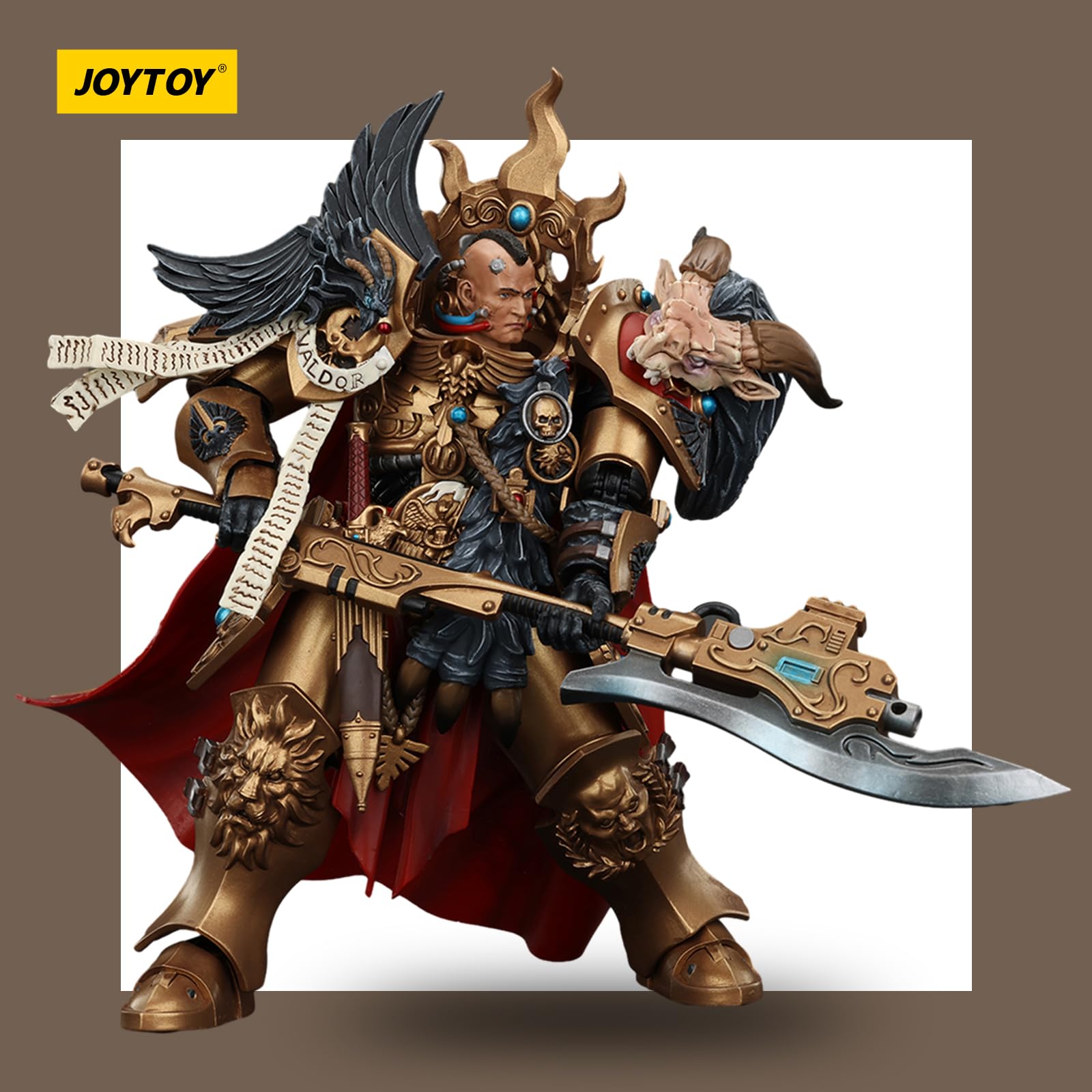 JOYTOY Warhammer 40k Legio Custodes Constantin Valdor, Captain-General of The Legio Custodes 1/18 Action Figure - Image 4