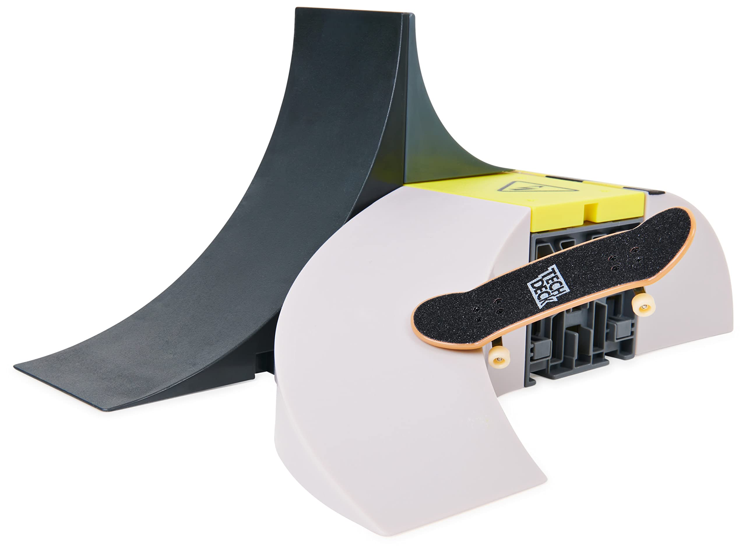 Tech Deck, Power Flippin, X-Connect Park Creator, Ensemble de Rampe Personnalisable et à Construire avec Touche Exclusive, Jouets pour Enfants pour garçons et Filles à partir de 6 Ans