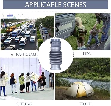 LAOJU Emergency Toilet Portable Urinal Shrinkable Pee Urine Bottle 750ML, Camping Car Travel Mobile Toilet Potty Urinal for Boys Men