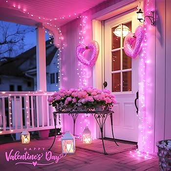Amazon.com: JMEXSUSS 200 LED Pink Christmas Lights for Decor, 66ft