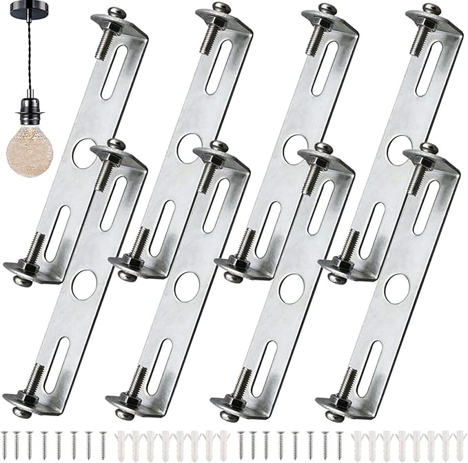 8 Pack Lighting Fixture Ceiling Plate Bracket Suspension Plate Earthed