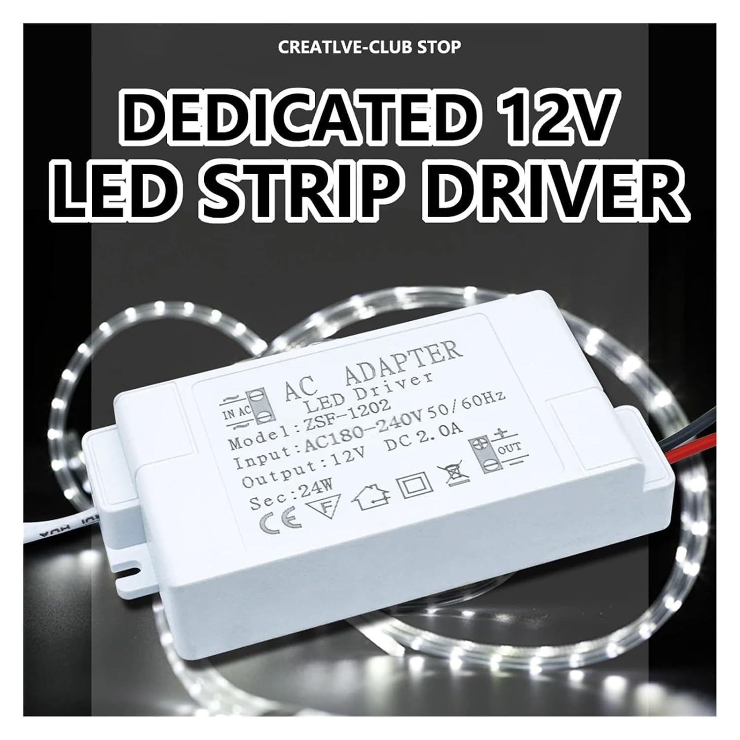 6W 12W 24W 36W 48W 60W LED Lighting Transformer AC220V to DC12V LED Driving Power Supply 12V Suitable for LED Light Strip 5A Adapter (Color : New 12V 4A 48W)