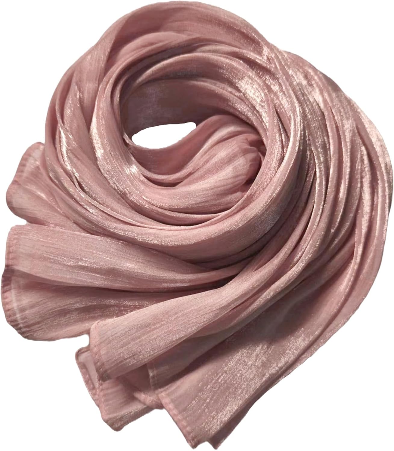 Women Premium Hijab Head Scarf Lightweight Shimmer Scarves Crepe Wedding Shawls and Wraps for Evening Dresses Shiny
