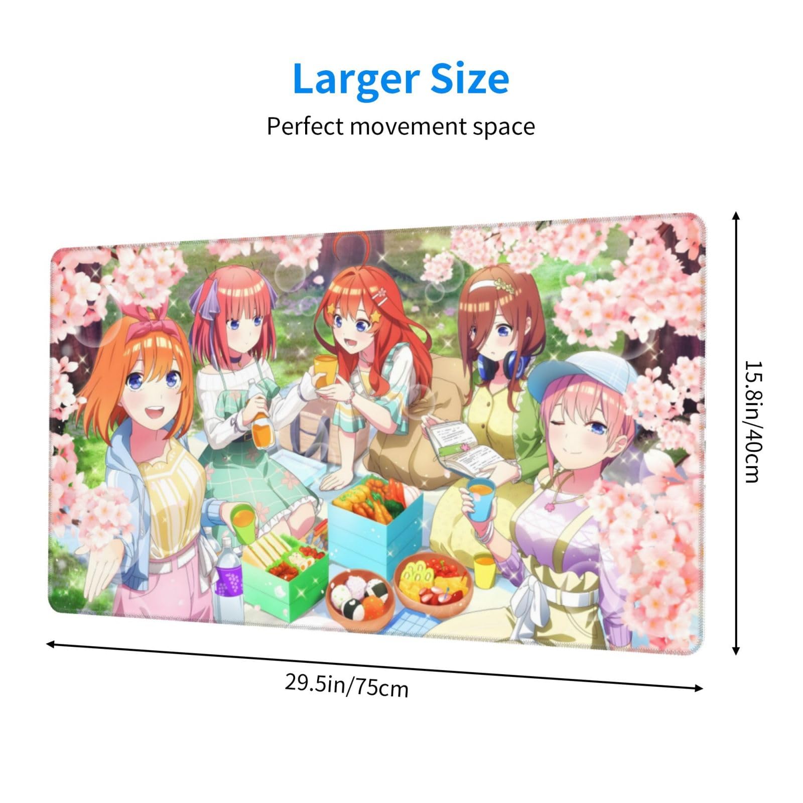 Amazon.co.jp: マウスパッド 五等分の花嫁 超大型 ゲーミングマウス