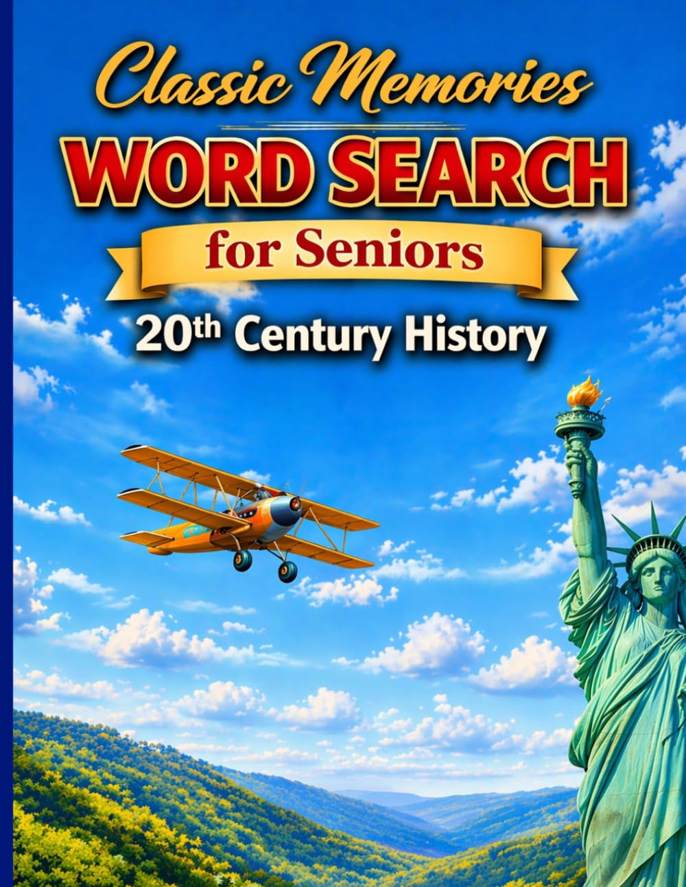 Classic Memories Word Search for Seniors - 20th Century History