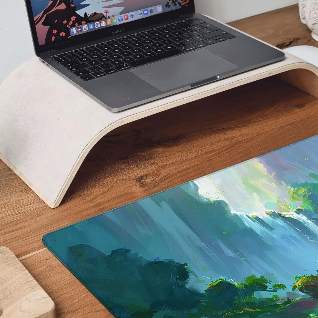 Podkładka pod mysz, podparcie nadgarstka, podkładka pod mysz z antypoślizgową gumową podstawą, ergonomiczna podkładka pod mysz do komputera, laptopa, do użytku biurowego, kompatybilna z myszami