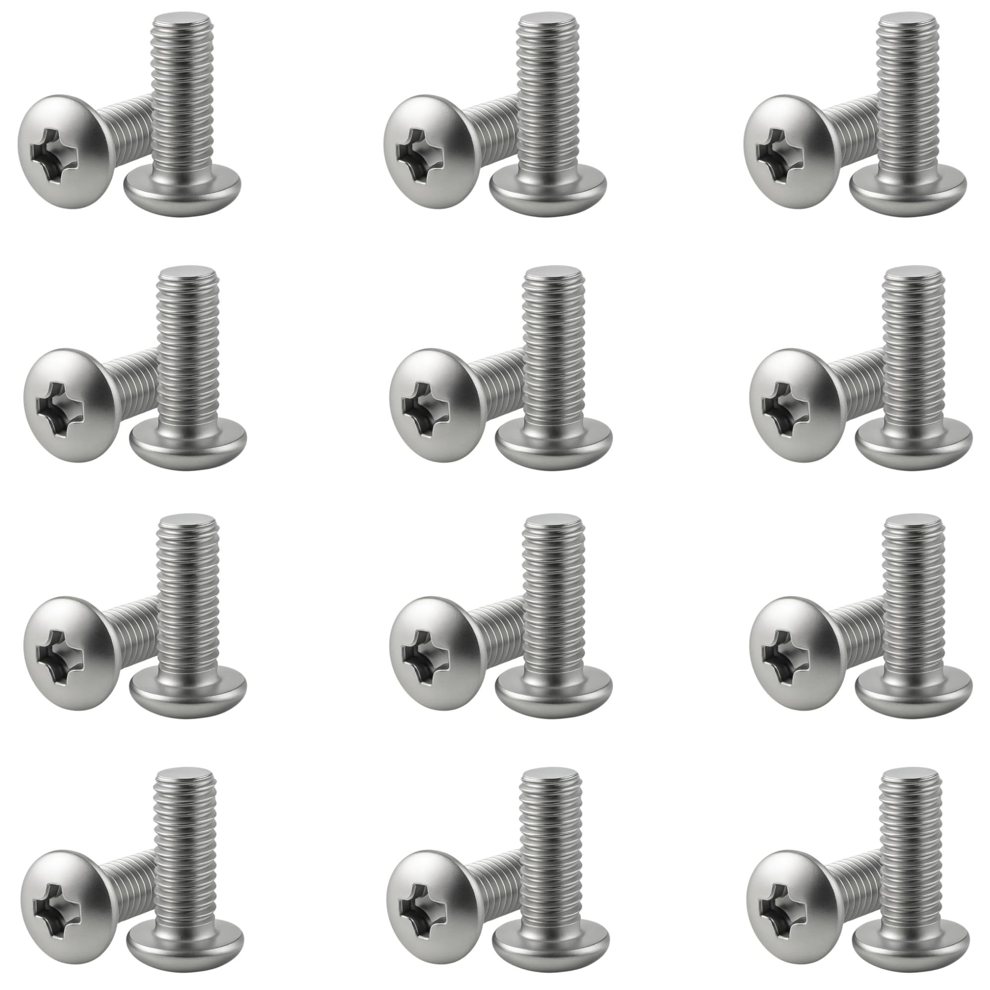 M4 x 10mm Screen & Monitor Mounting Screws โ Pack of 24 | Nickel-Plated Steel, Pan Head