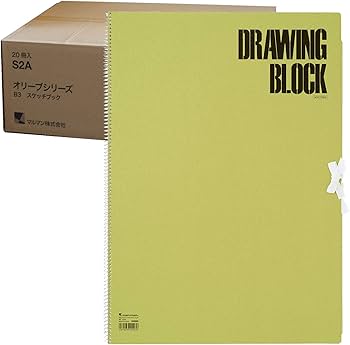 Amazon | マルマン スケッチブック B3 オリーブシリーズ 画用紙 厚口