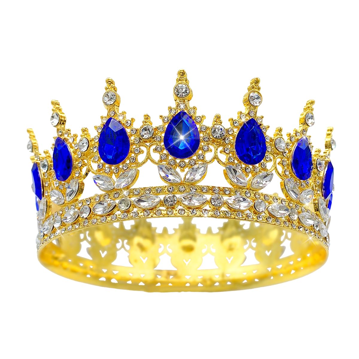 Queen Crown Rhinestone Wedding Crowns and Tiaras for Women Costume Party Hair Accessories Princess Birthday Crown Crystal BridalCrown