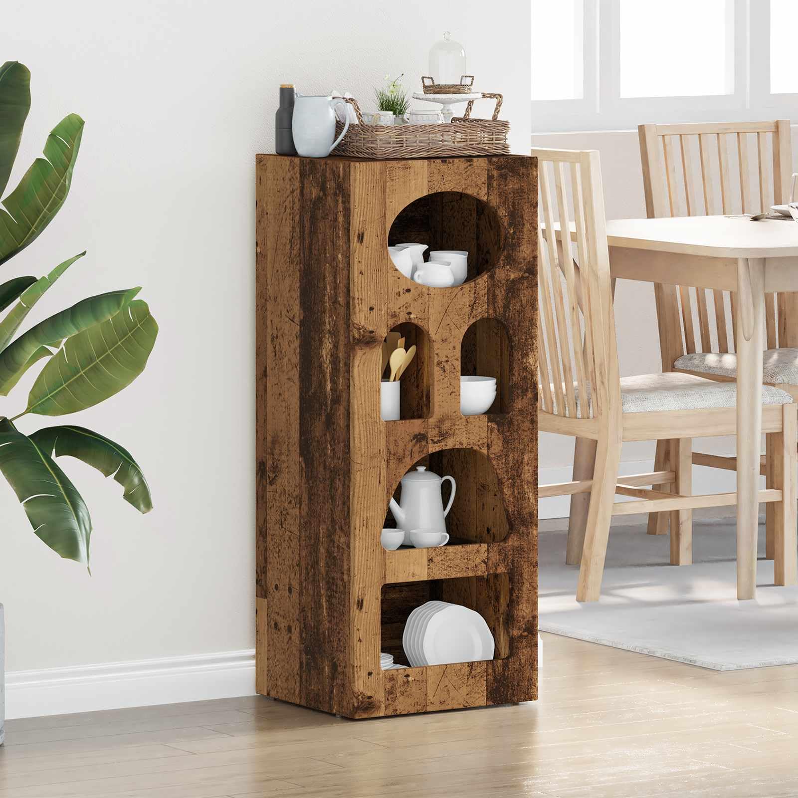Buffet bois ancien haut de gamme, armoire meuble salon en bois d'ingénierie robuste de 100cm