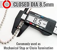 Vista 3 de Tope de cadena de cuentas de 0.335 in (paquete de 12) para cadena de cuentas #10 fabricada en EE. UU
