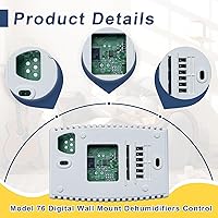 Vista 4 de 76 Control digital de deshumidificador de montaje en pared, compatible con deshumidificadores AprilAire 1700/1800/E-Series para todo el hogar