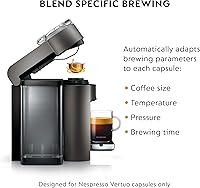 Vista 4 de Nespresso - Máquina de café y expreso, modelo Vertuo por De'Longhi, Titan
