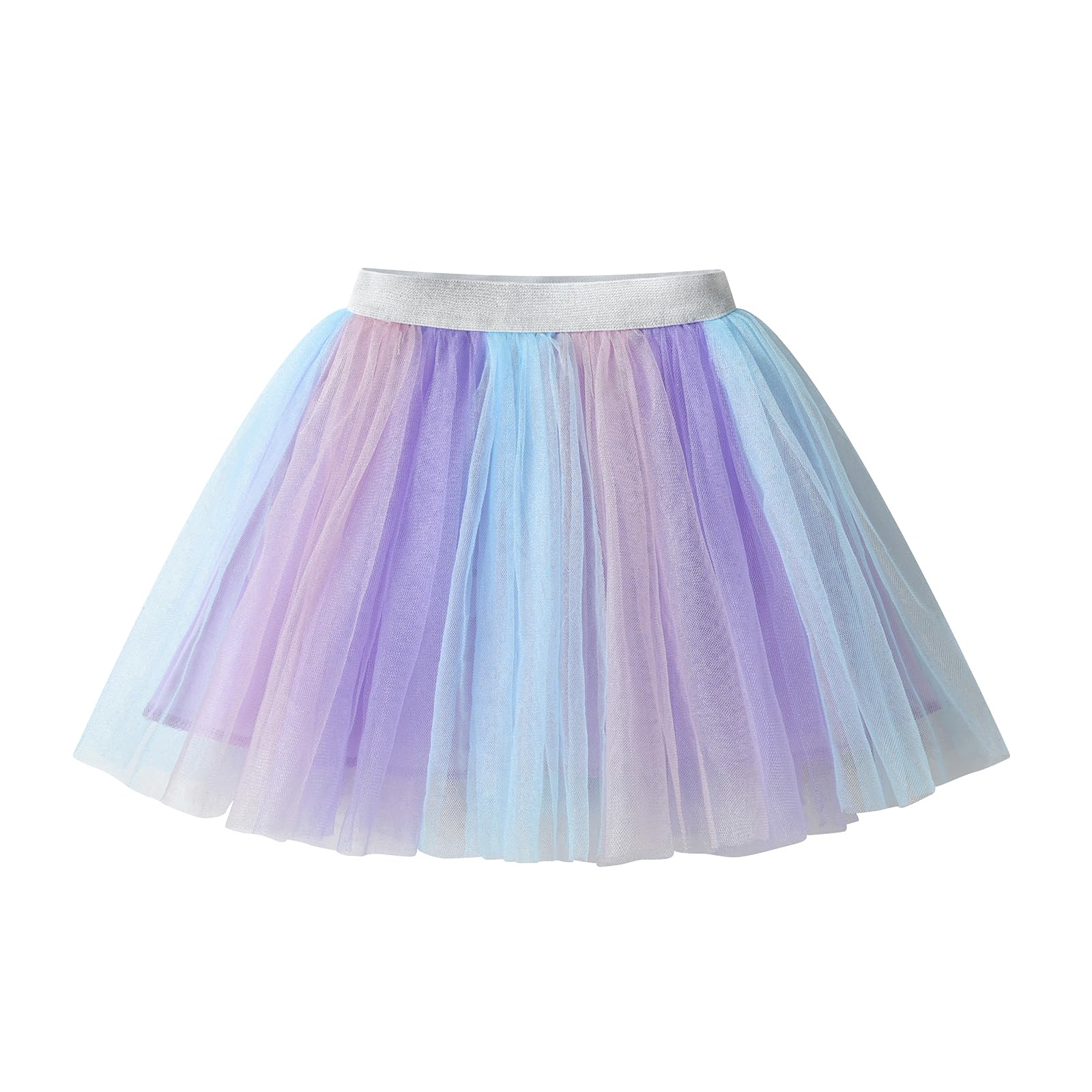 DXTON Girls Tutu Skirt Rainbow Toddler Tulle Ballet Dance Skirt for 3-10Y