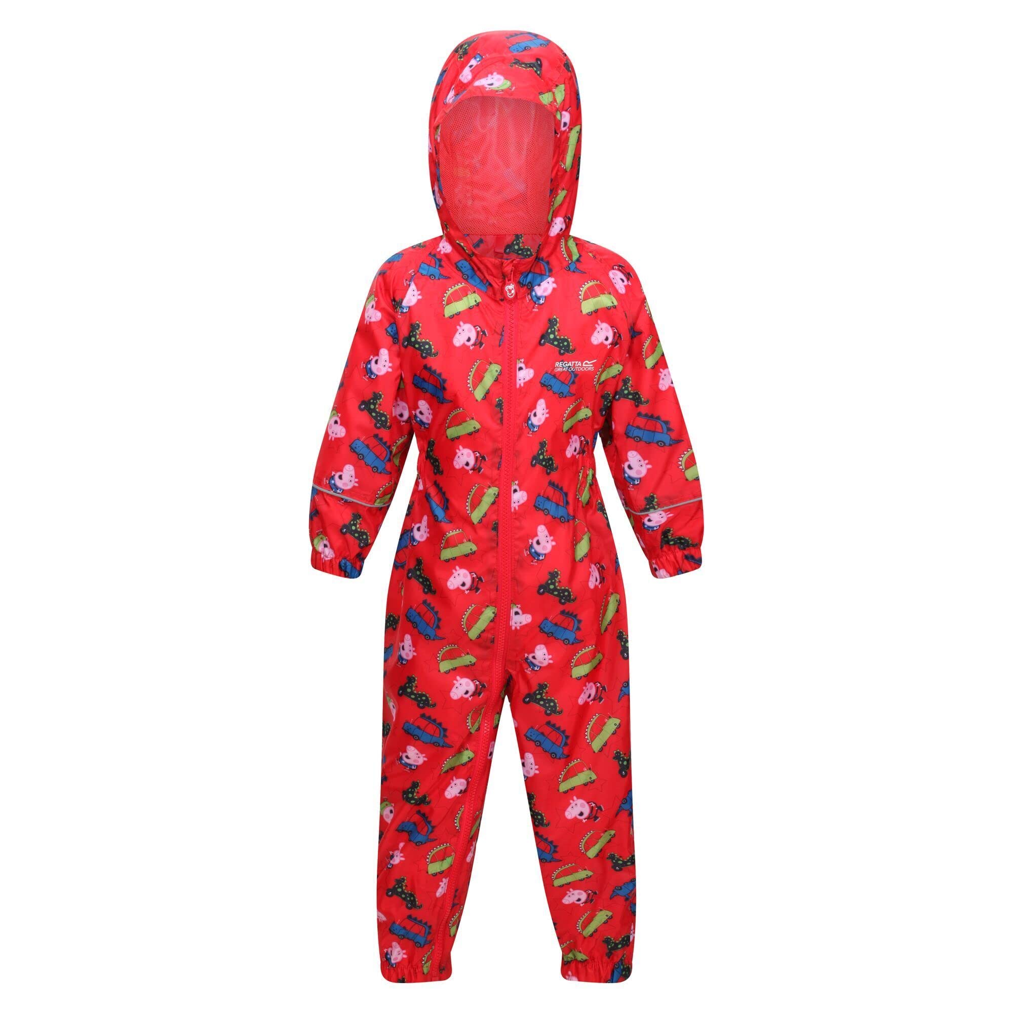 Regatta  Infant Kids Peppa Pobble Long Sleeve Waterproof Jacket - Violet/Amahz - 4-5 Yrs