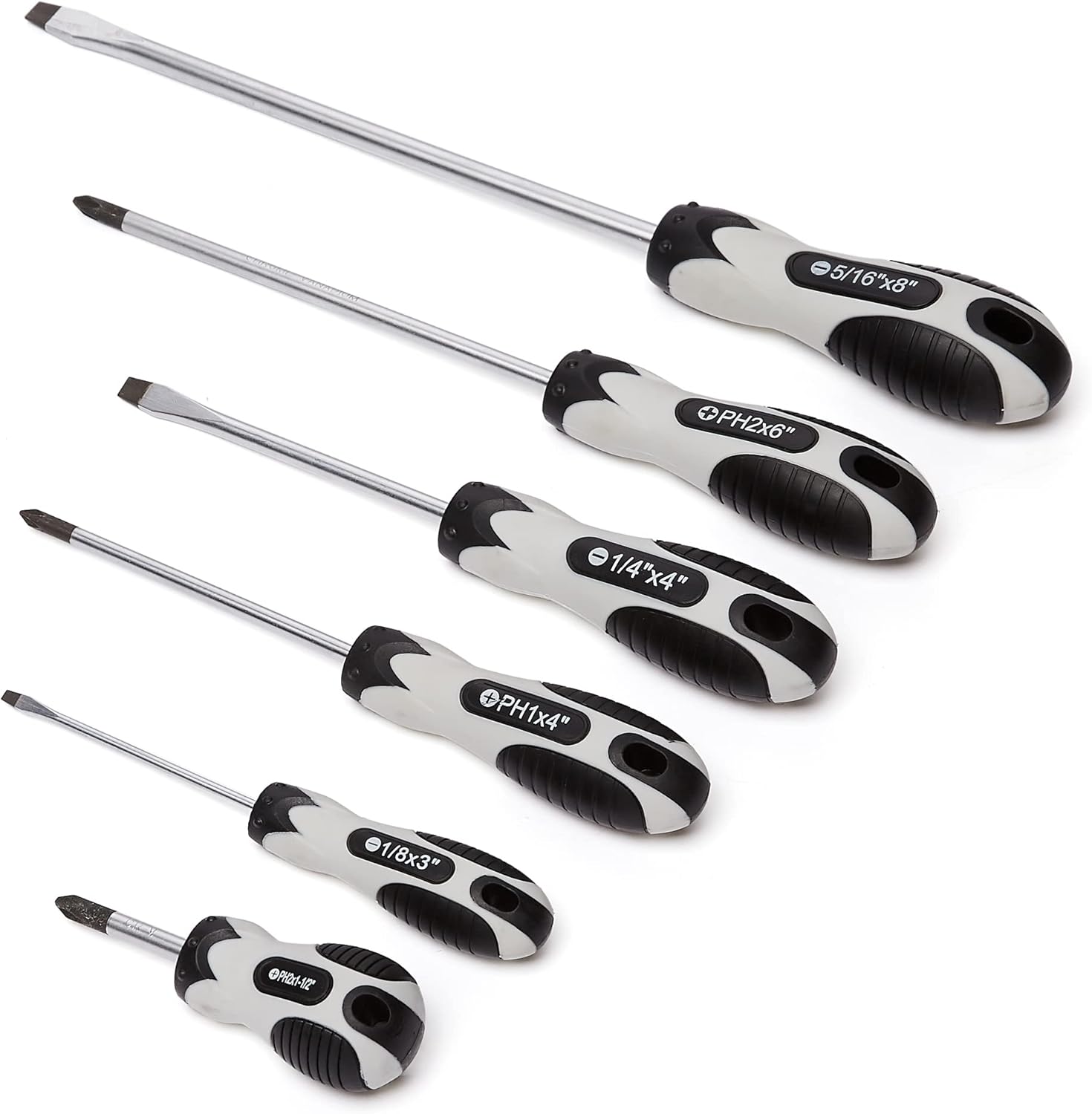  Basics 11-Piece Magnetic Tip Screwdriver Set - Slotted and Phillips - - 