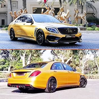 Amazon.com: MCARCAR KIT Carbon Fiber Front Bumper Side Fender Fin