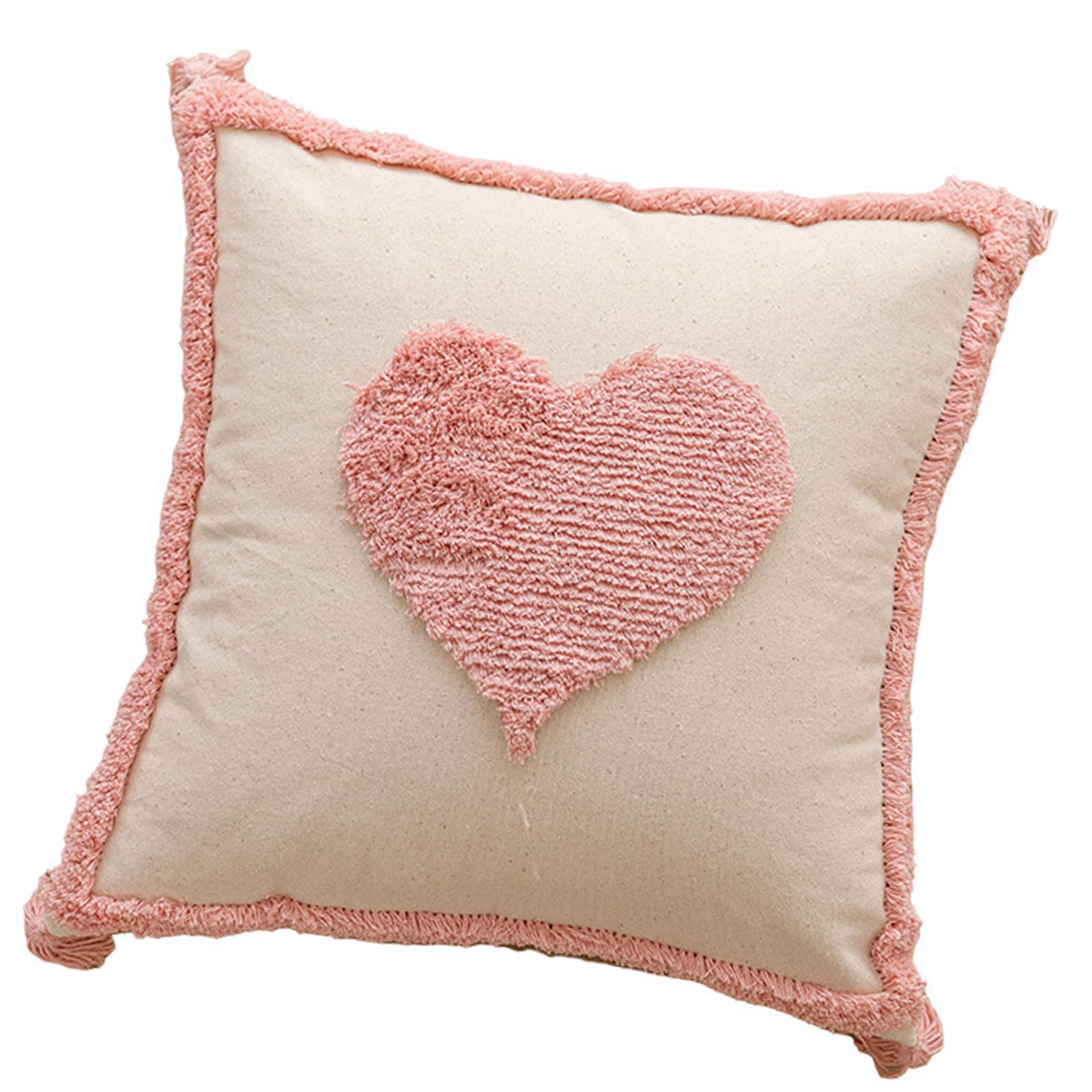 Housse de coussin en cœur de qualité supérieure pour un confort élégant à la maison
