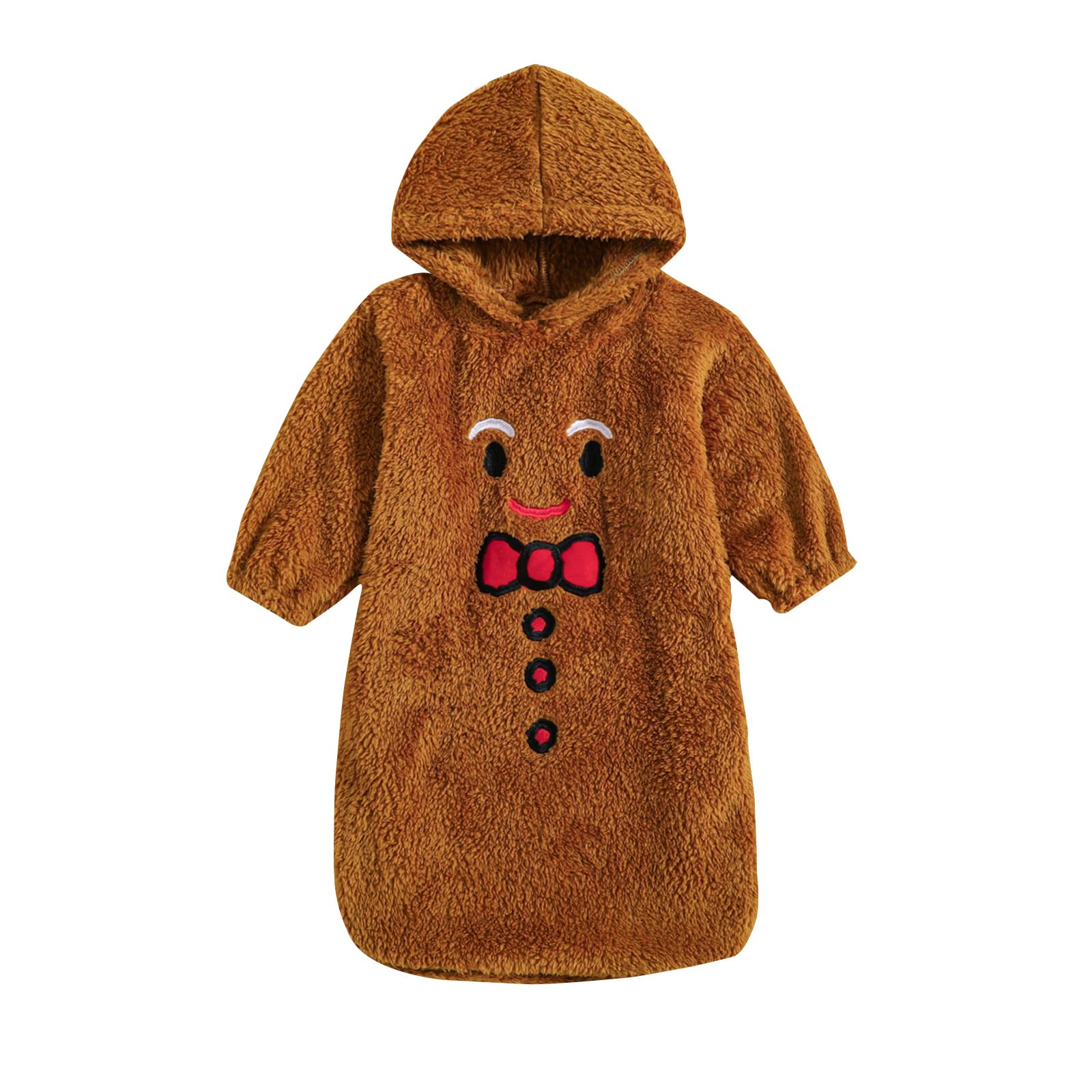 Nicoxijia Newborn Baby Girl Boy Halloween Ghost Costume Long Sleeve Hoodie Romper Jumpsuit Fall Winter Baby Halloween Outfit (Khaki, 0-3 Months) โ image 1