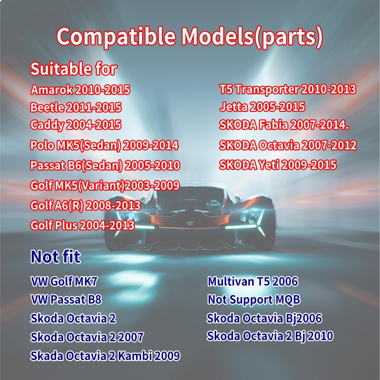Radio de Coche para VW Golf 5 Golf 6 Skoda Polo Touran Passat Tiguan, Pantalla de 7 Pulgadas Bluetooth DSP FM USB RDS SWC Mirror Link para iOS/Android+Canbus